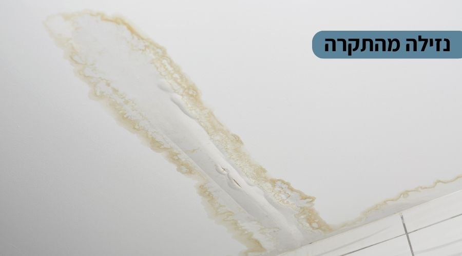 נזילות מהתקרה